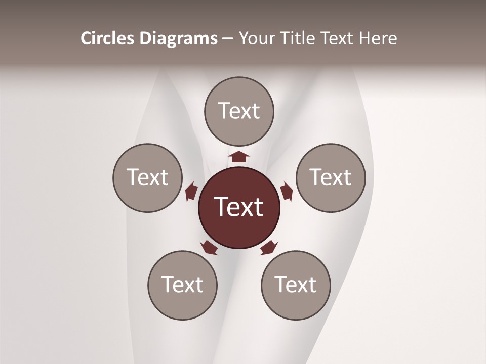 Part Of A Nude Woman Body With Close Hands Between The Legs In A Vintage Photo PowerPoint Template