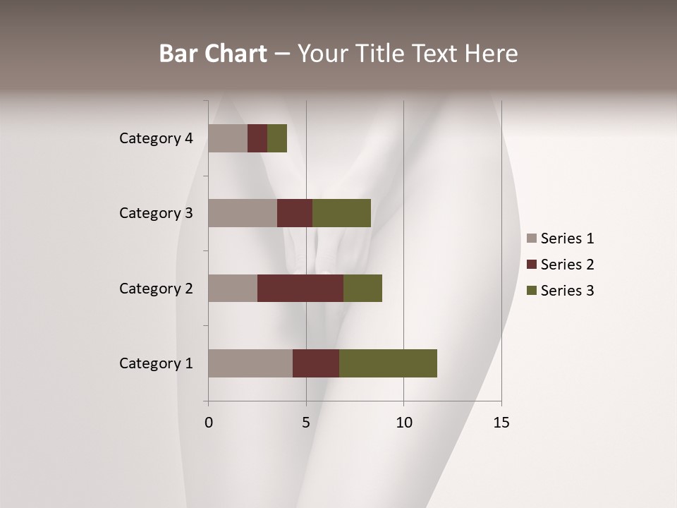 Part Of A Nude Woman Body With Close Hands Between The Legs In A Vintage Photo PowerPoint Template