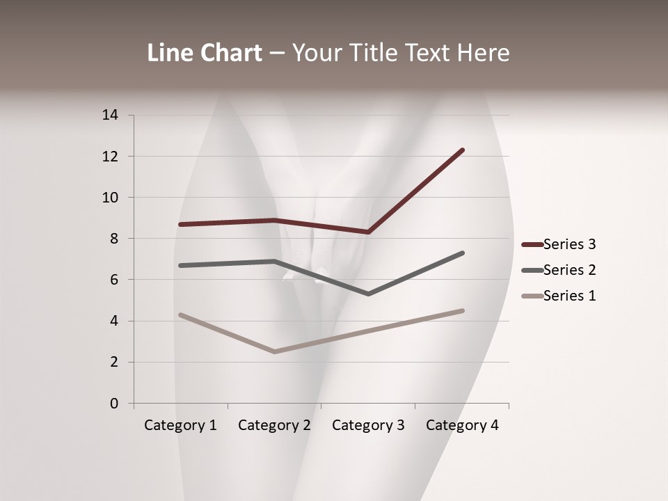 Part Of A Nude Woman Body With Close Hands Between The Legs In A Vintage Photo PowerPoint Template