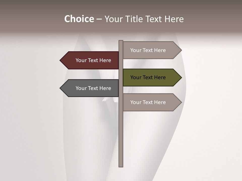 Part Of A Nude Woman Body With Close Hands Between The Legs In A Vintage Photo PowerPoint Template