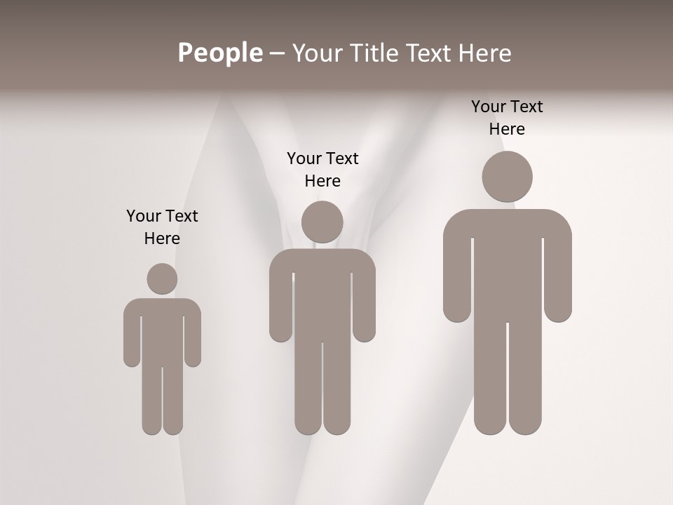 Part Of A Nude Woman Body With Close Hands Between The Legs In A Vintage Photo PowerPoint Template