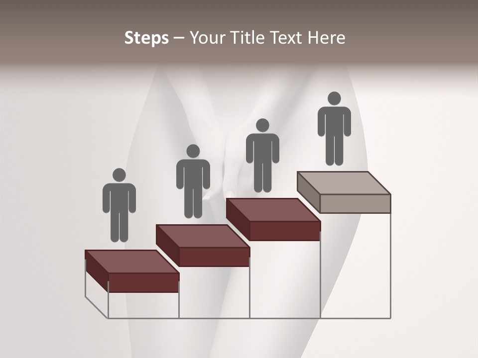 Part Of A Nude Woman Body With Close Hands Between The Legs In A Vintage Photo PowerPoint Template