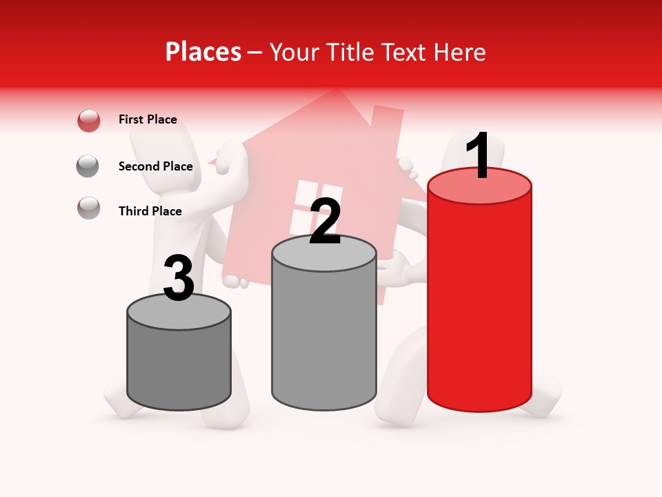 Person Carrying House Icon PowerPoint Template