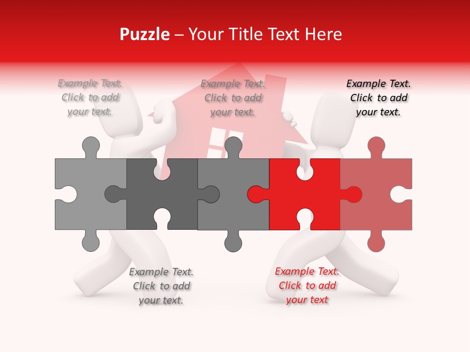 Person Carrying House Icon PowerPoint Template