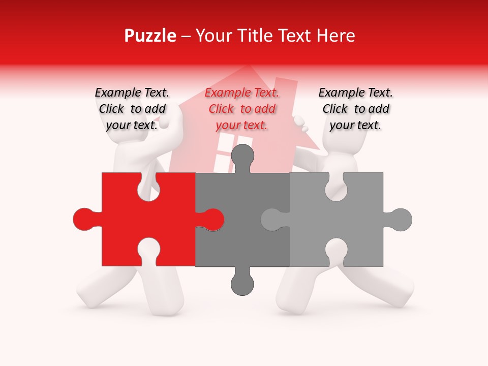 Person Carrying House Icon PowerPoint Template