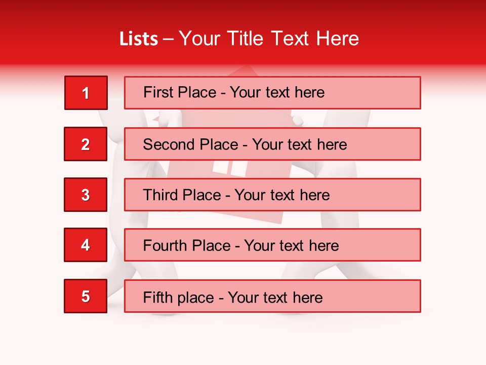 Person Carrying House Icon PowerPoint Template