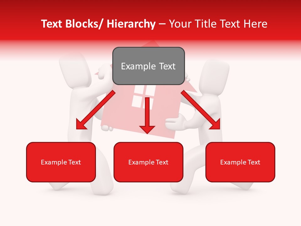 Person Carrying House Icon PowerPoint Template