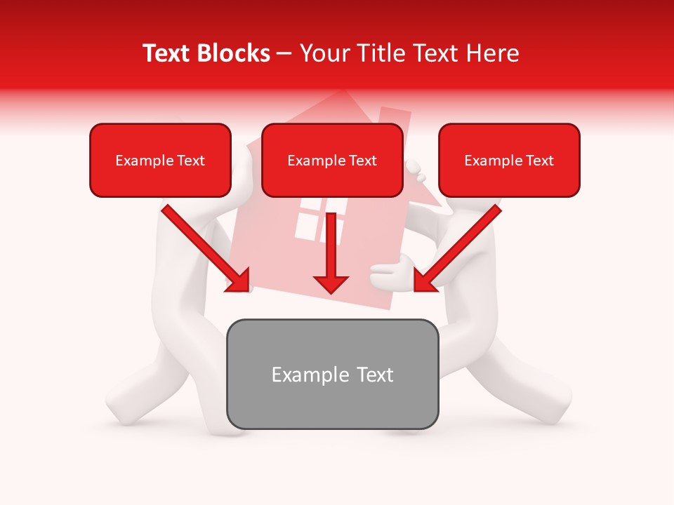 Person Carrying House Icon PowerPoint Template