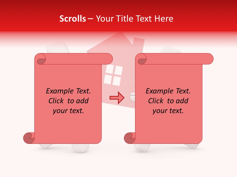 Person Carrying House Icon PowerPoint Template