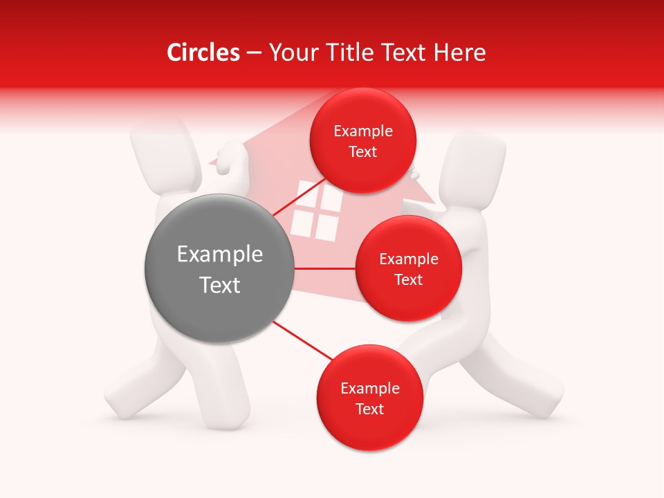 Person Carrying House Icon PowerPoint Template