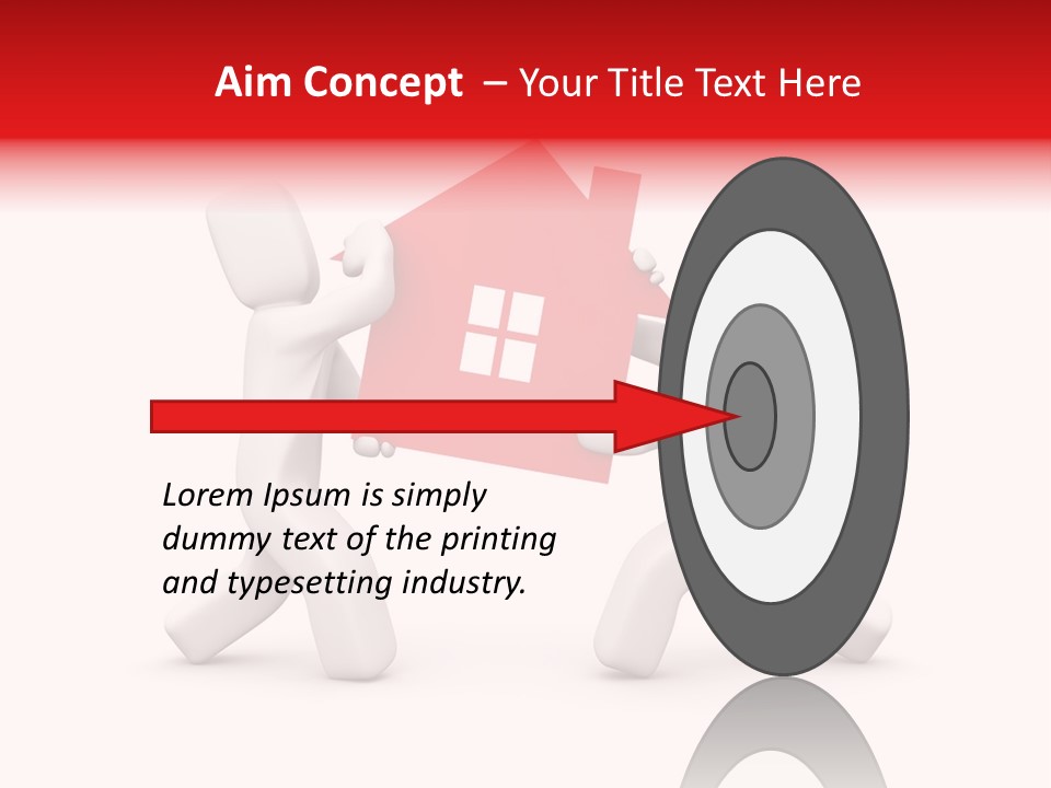 Person Carrying House Icon PowerPoint Template