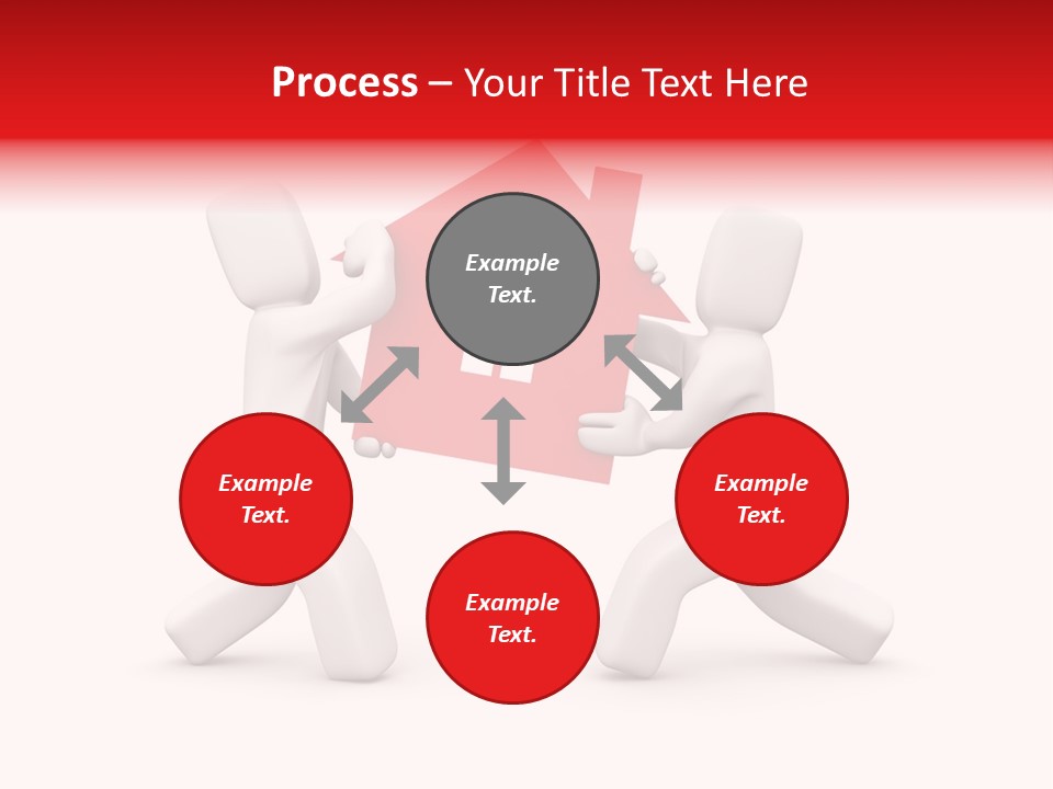 Person Carrying House Icon PowerPoint Template