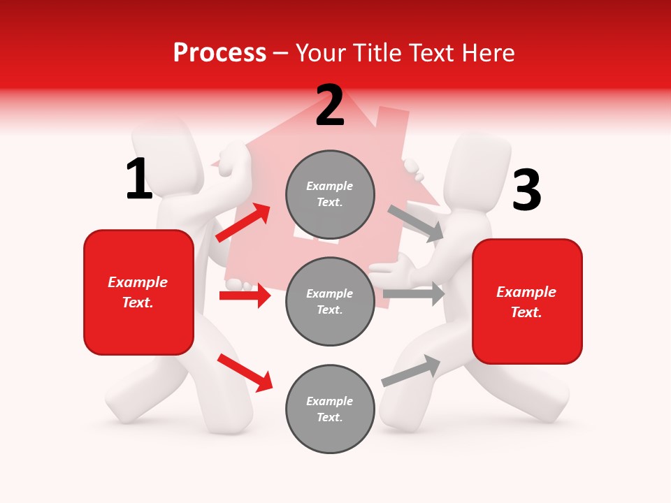 Person Carrying House Icon PowerPoint Template