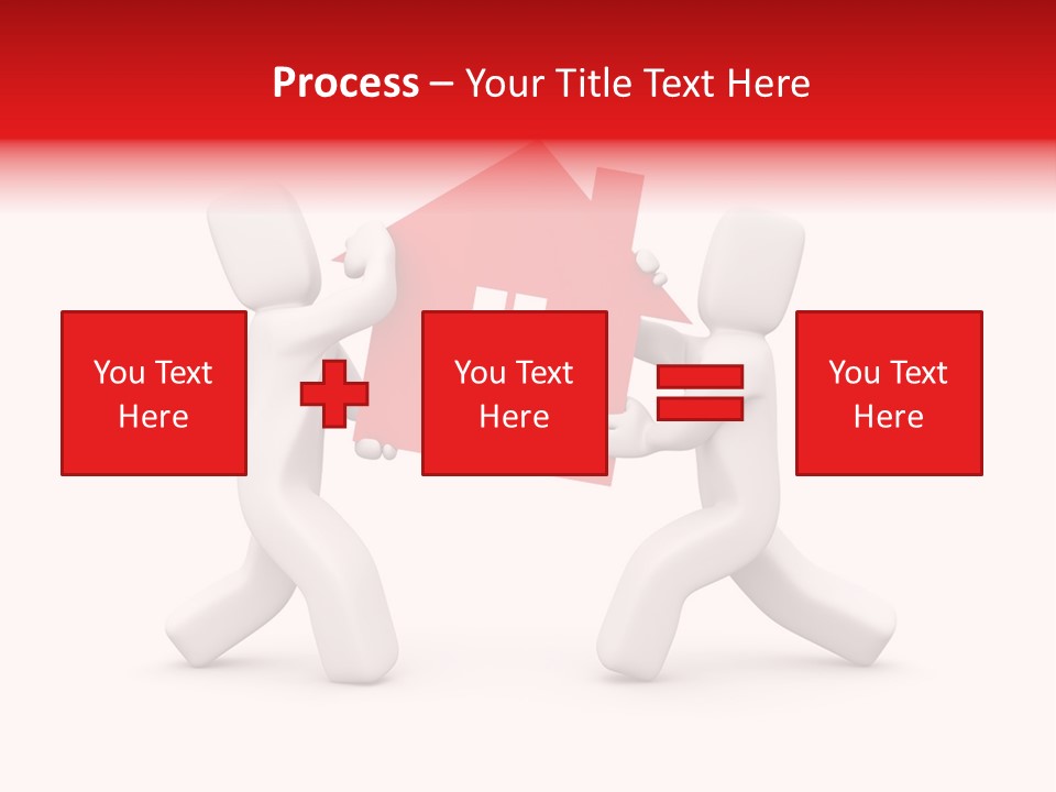 Person Carrying House Icon PowerPoint Template