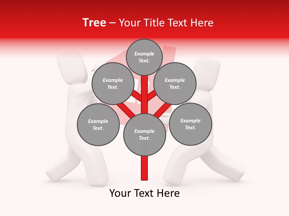 Person Carrying House Icon PowerPoint Template