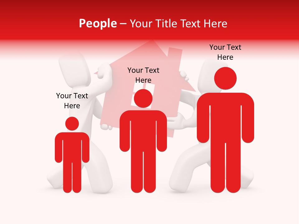 Person Carrying House Icon PowerPoint Template