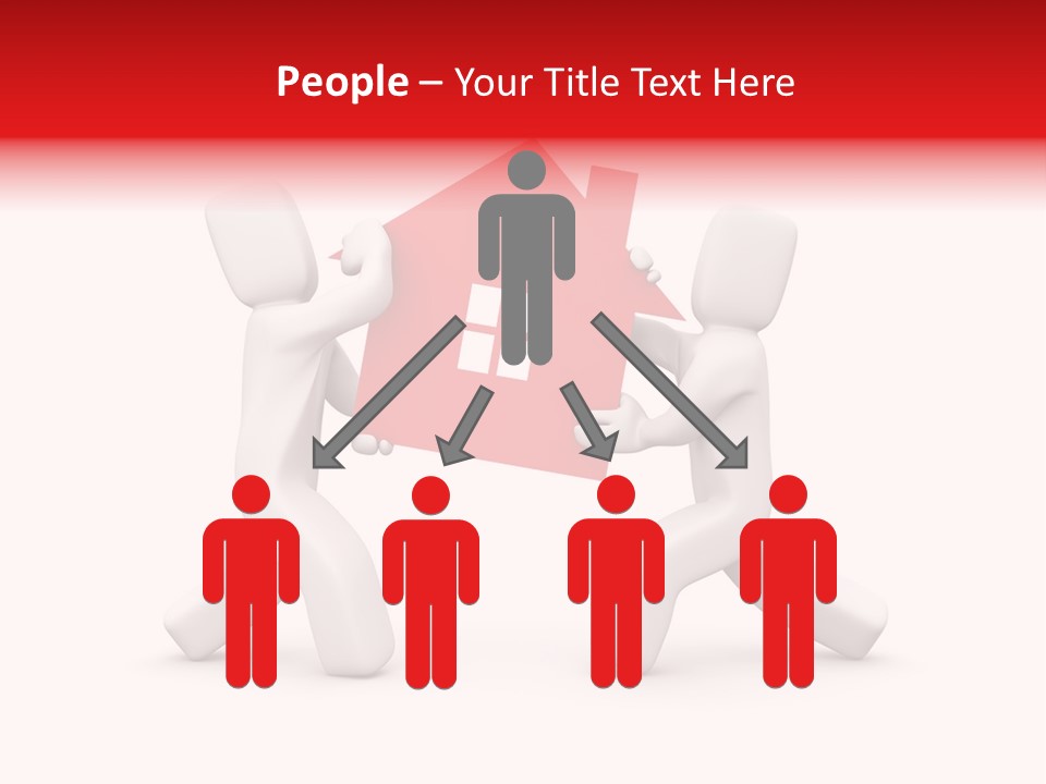 Person Carrying House Icon PowerPoint Template