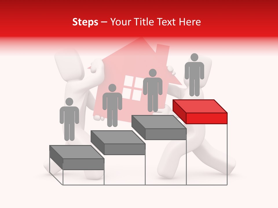 Person Carrying House Icon PowerPoint Template