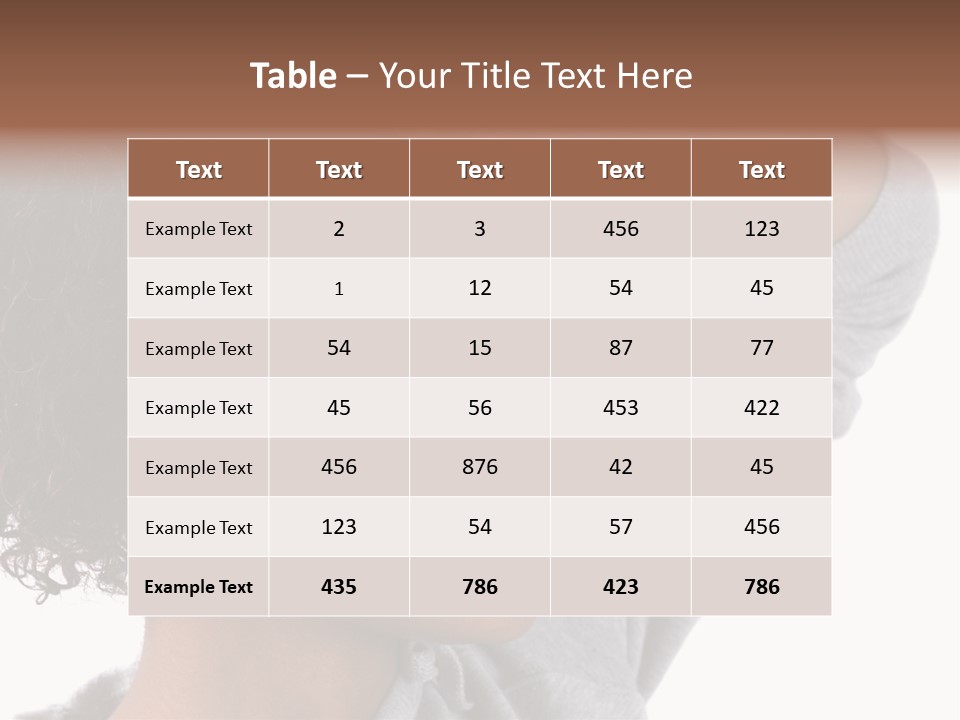 Beautiful Black Woman With Her Face Covered In Sweat PowerPoint Template