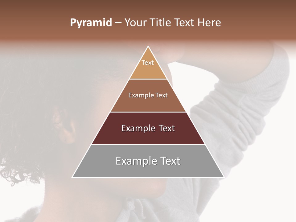 Beautiful Black Woman With Her Face Covered In Sweat PowerPoint Template