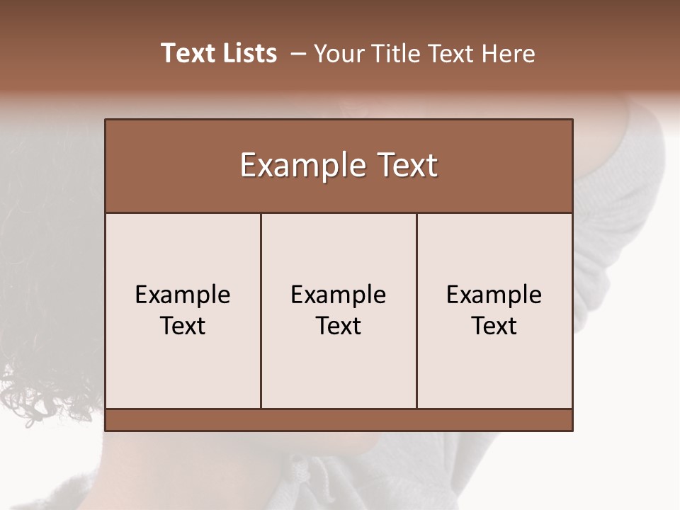 Beautiful Black Woman With Her Face Covered In Sweat PowerPoint Template