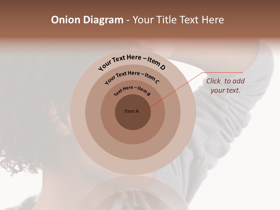 Beautiful Black Woman With Her Face Covered In Sweat PowerPoint Template