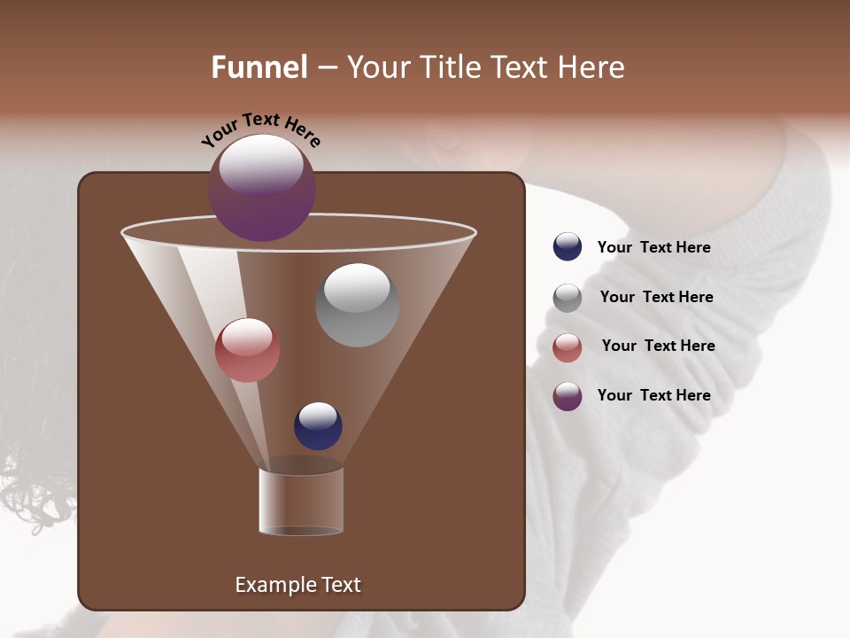 Beautiful Black Woman With Her Face Covered In Sweat PowerPoint Template