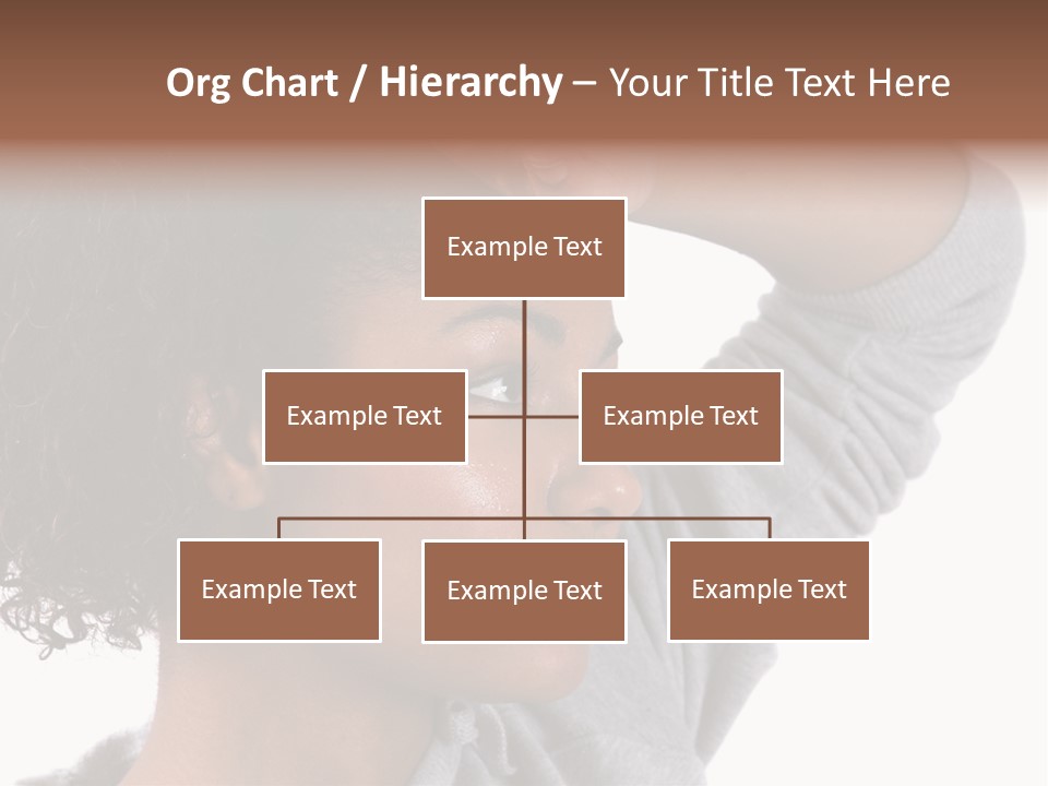 Beautiful Black Woman With Her Face Covered In Sweat PowerPoint Template