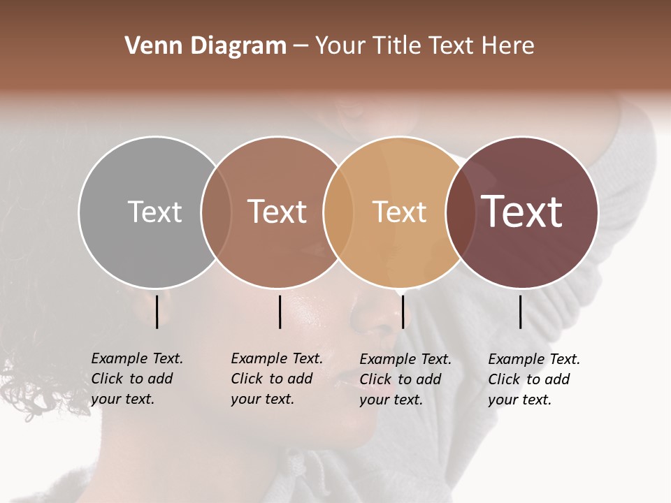 Beautiful Black Woman With Her Face Covered In Sweat PowerPoint Template