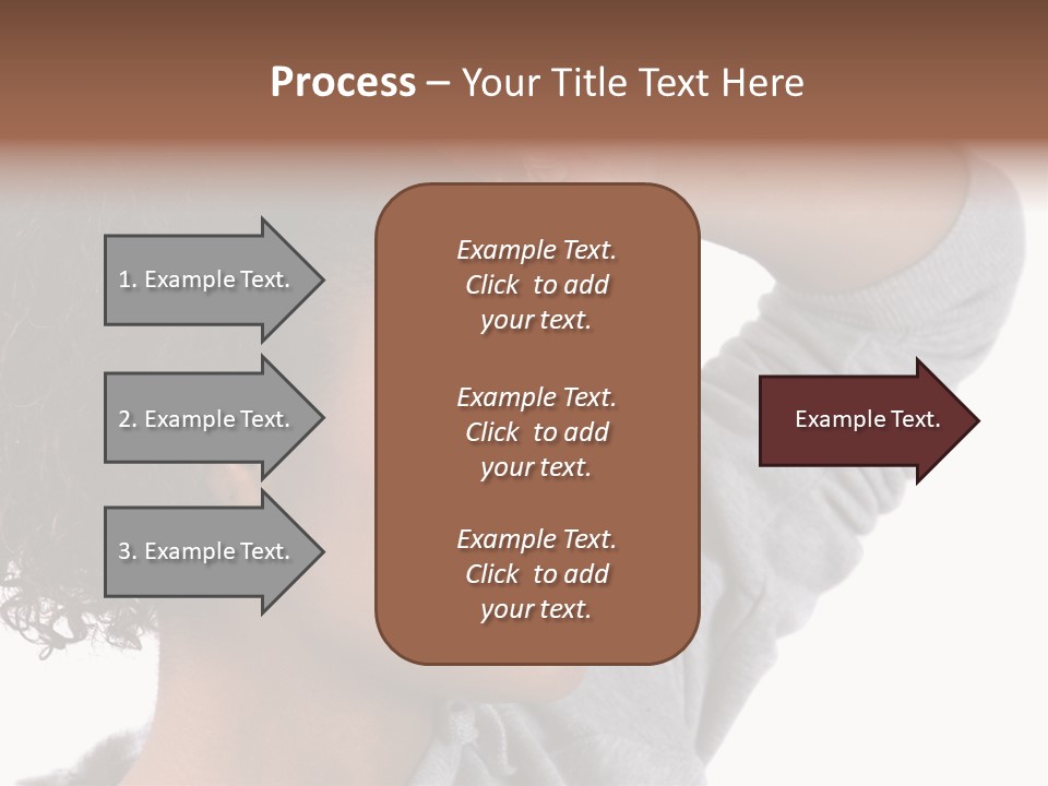 Beautiful Black Woman With Her Face Covered In Sweat PowerPoint Template