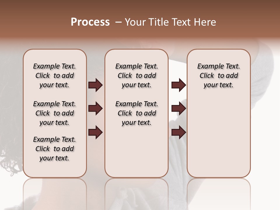 Beautiful Black Woman With Her Face Covered In Sweat PowerPoint Template