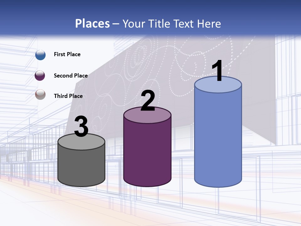 Abstract 3D Constructions PowerPoint Template