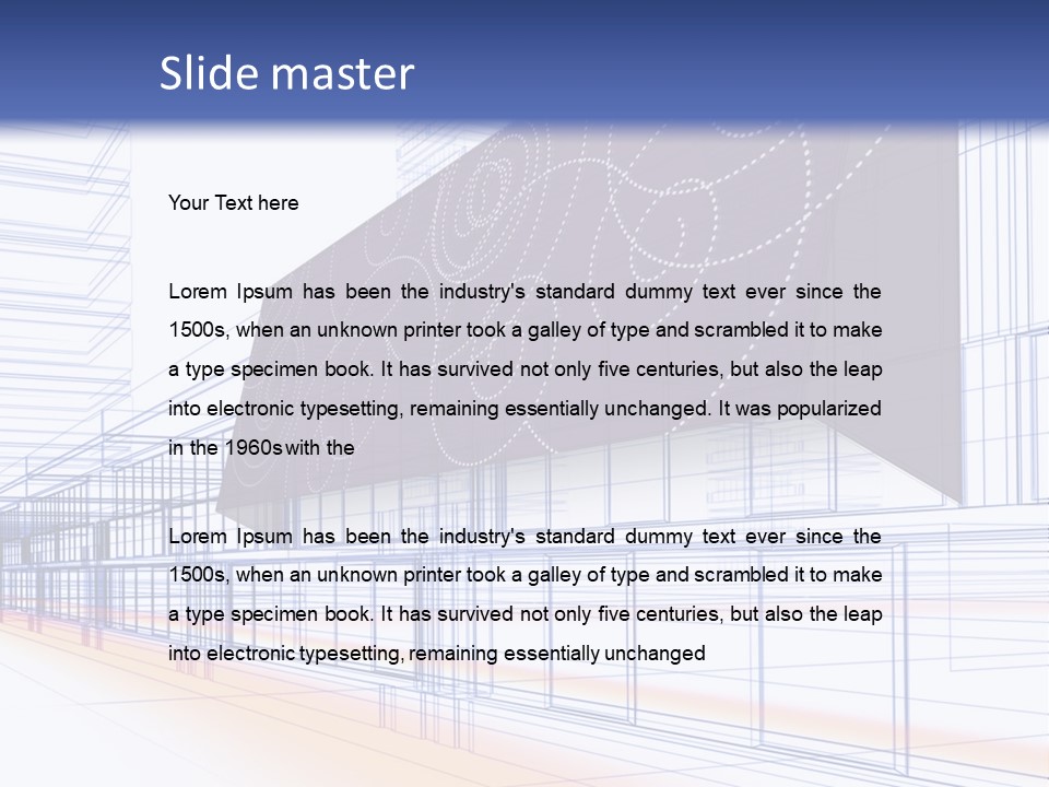 Abstract 3D Constructions PowerPoint Template