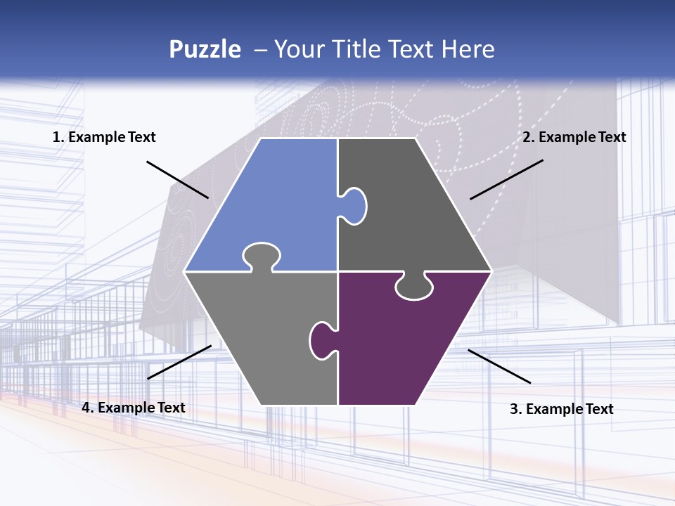 Abstract 3D Constructions PowerPoint Template
