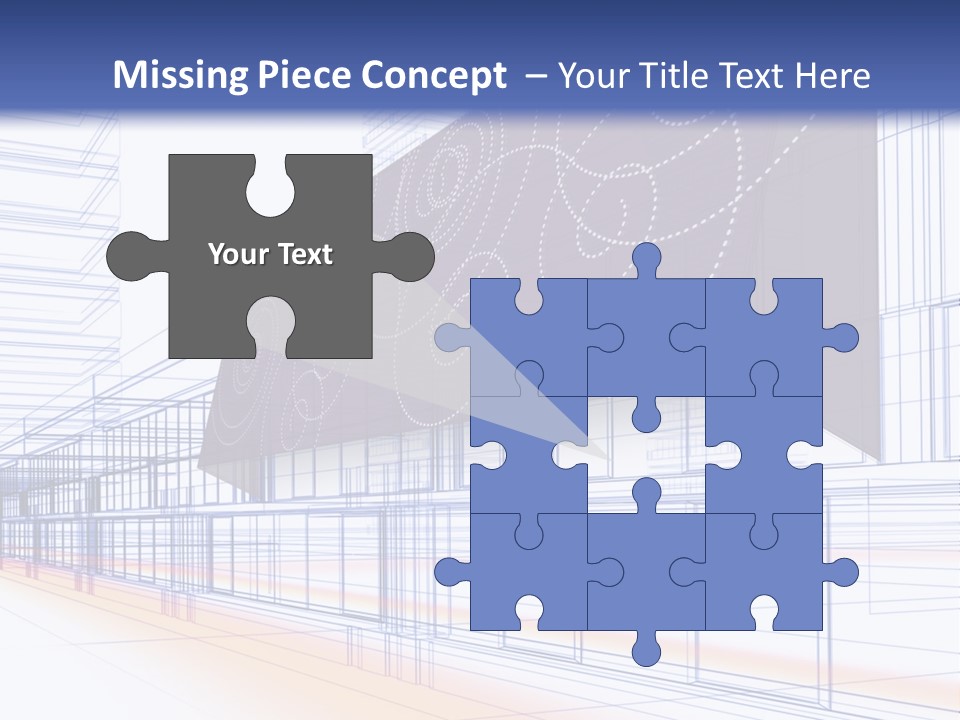 Abstract 3D Constructions PowerPoint Template