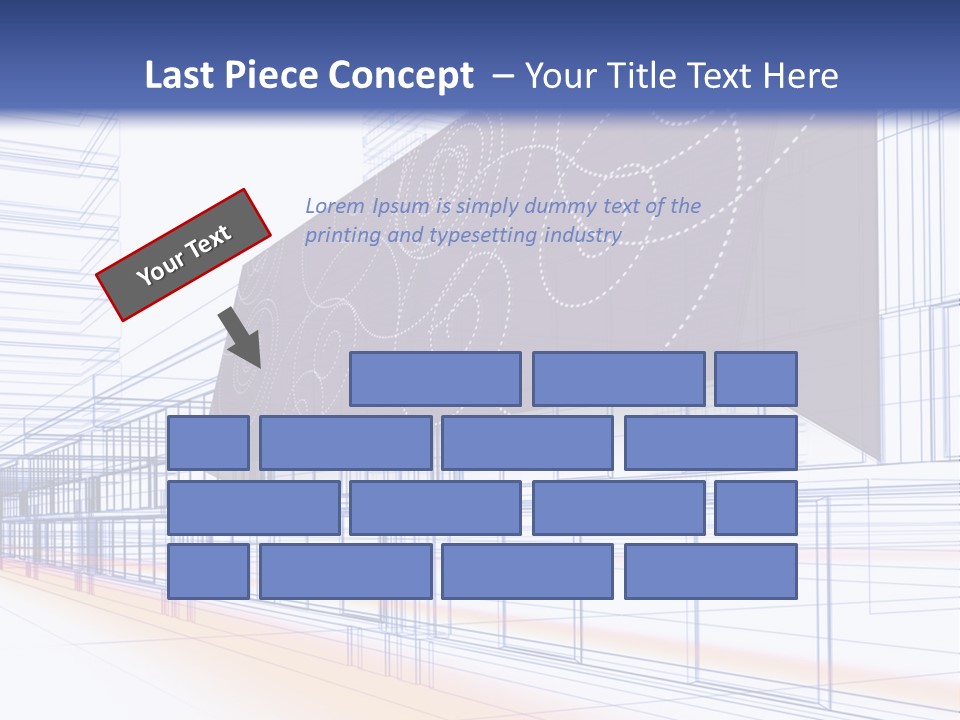 Abstract 3D Constructions PowerPoint Template