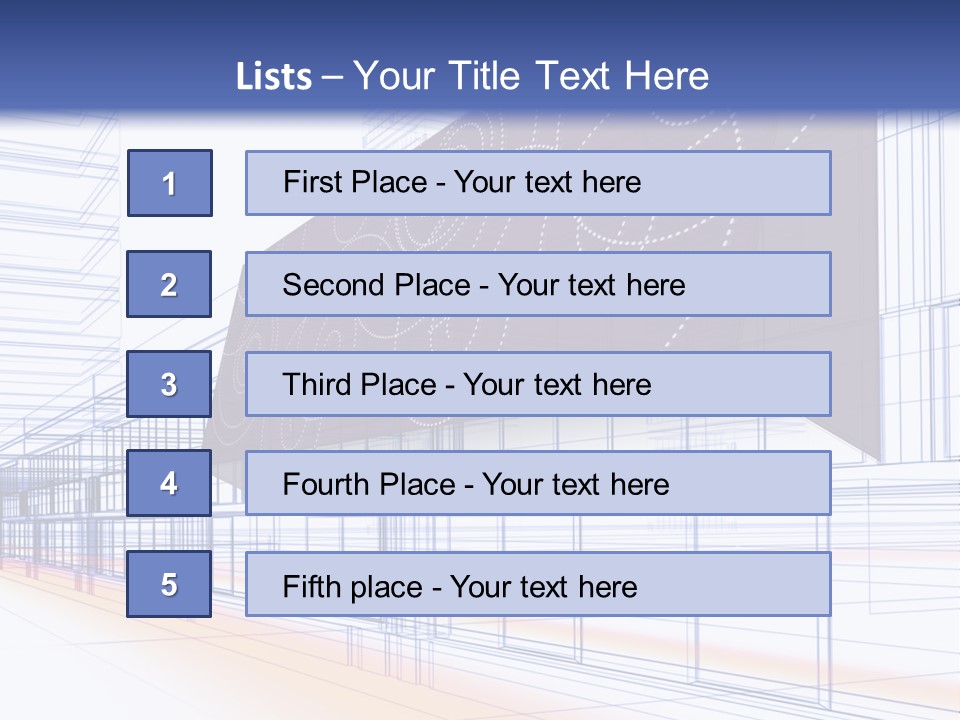 Abstract 3D Constructions PowerPoint Template