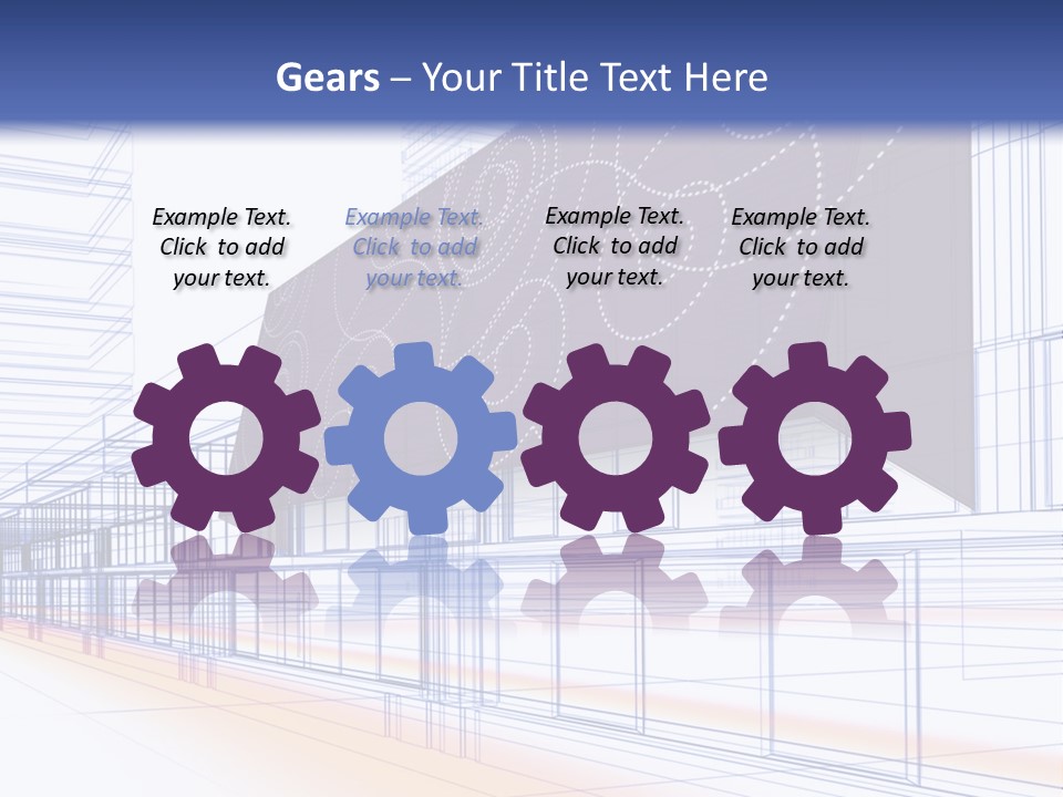 Abstract 3D Constructions PowerPoint Template