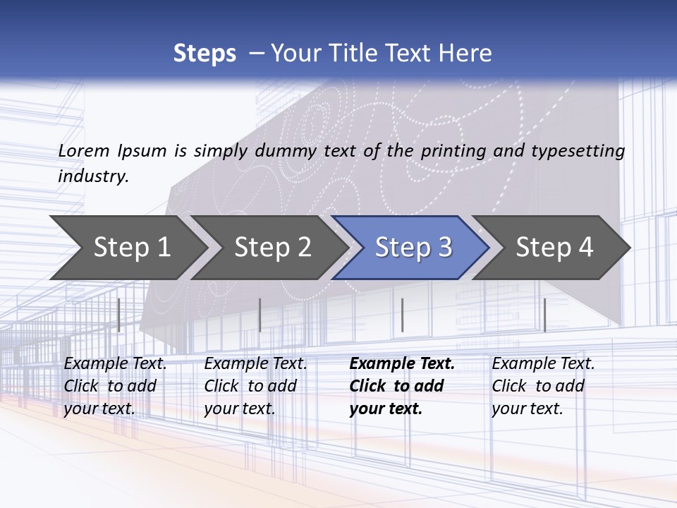 Abstract 3D Constructions PowerPoint Template