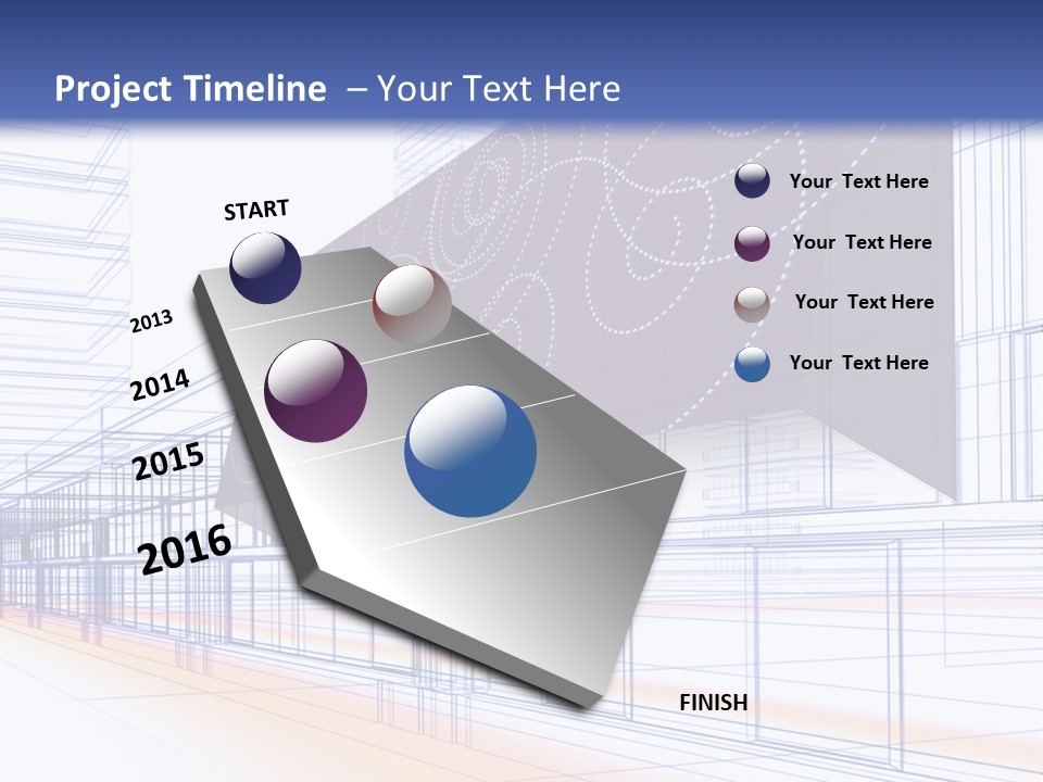 Abstract 3D Constructions PowerPoint Template
