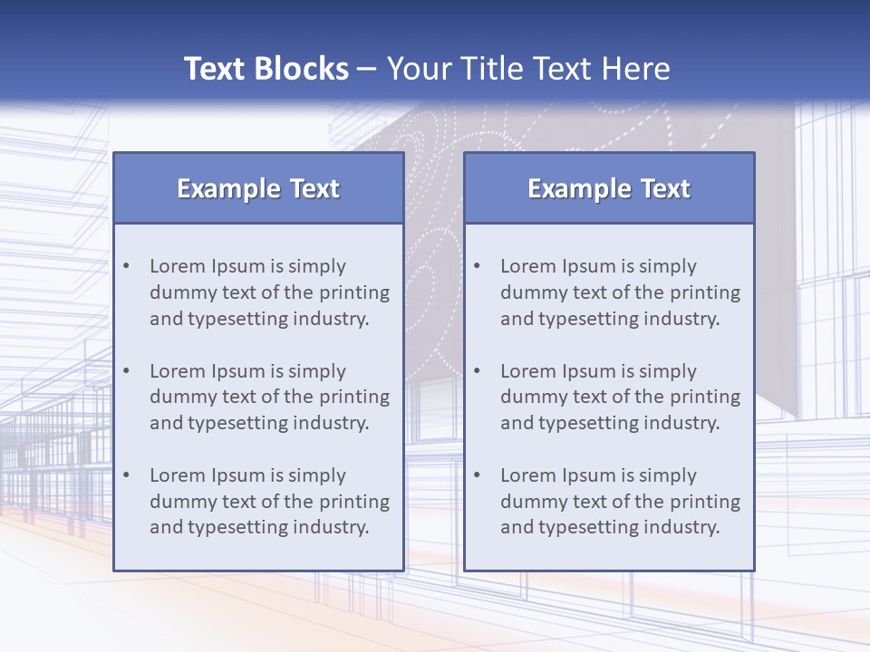 Abstract 3D Constructions PowerPoint Template
