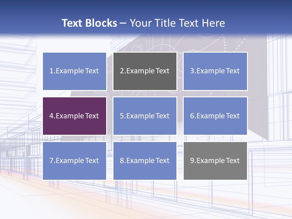 Abstract 3D Constructions PowerPoint Template