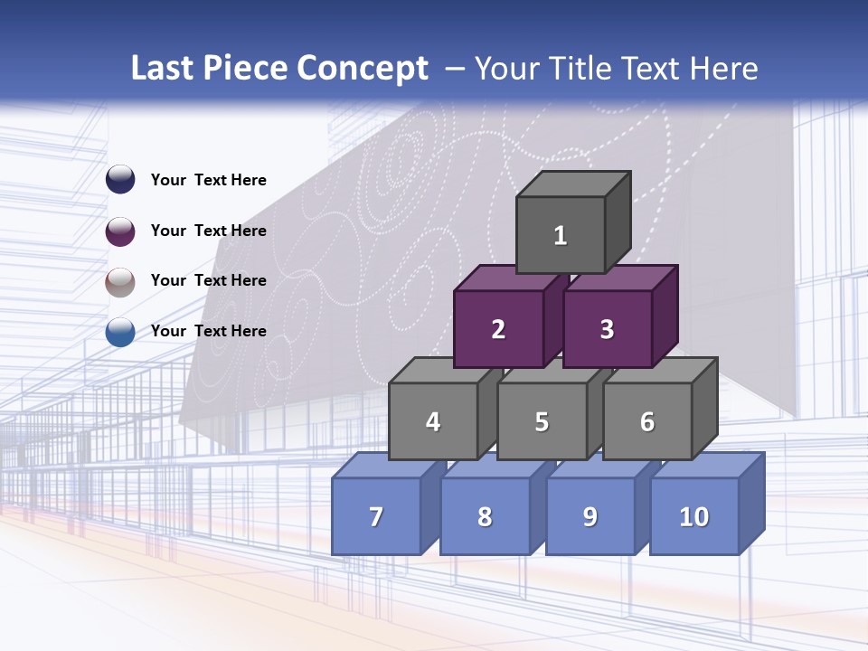 Abstract 3D Constructions PowerPoint Template