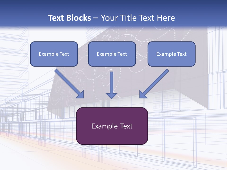 Abstract 3D Constructions PowerPoint Template