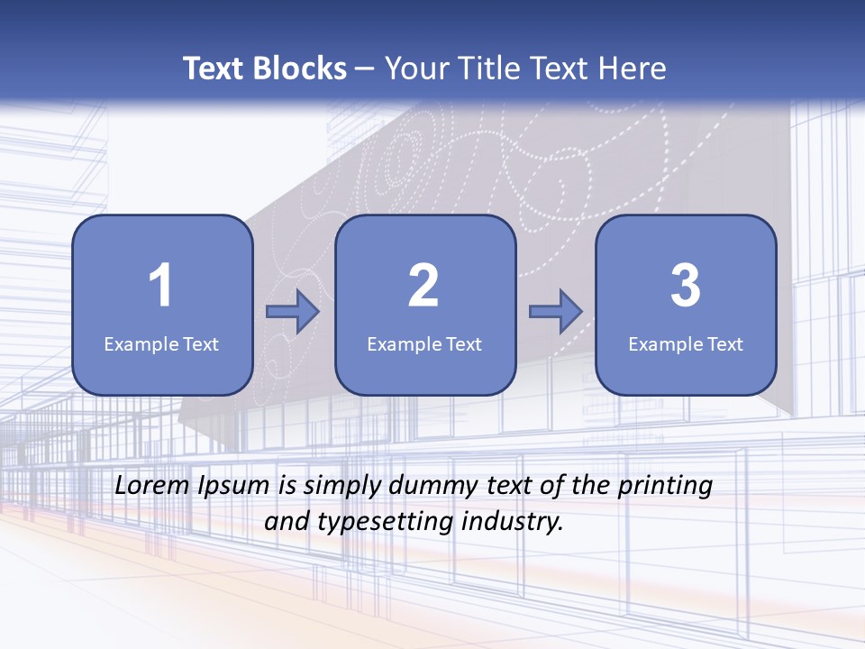 Abstract 3D Constructions PowerPoint Template