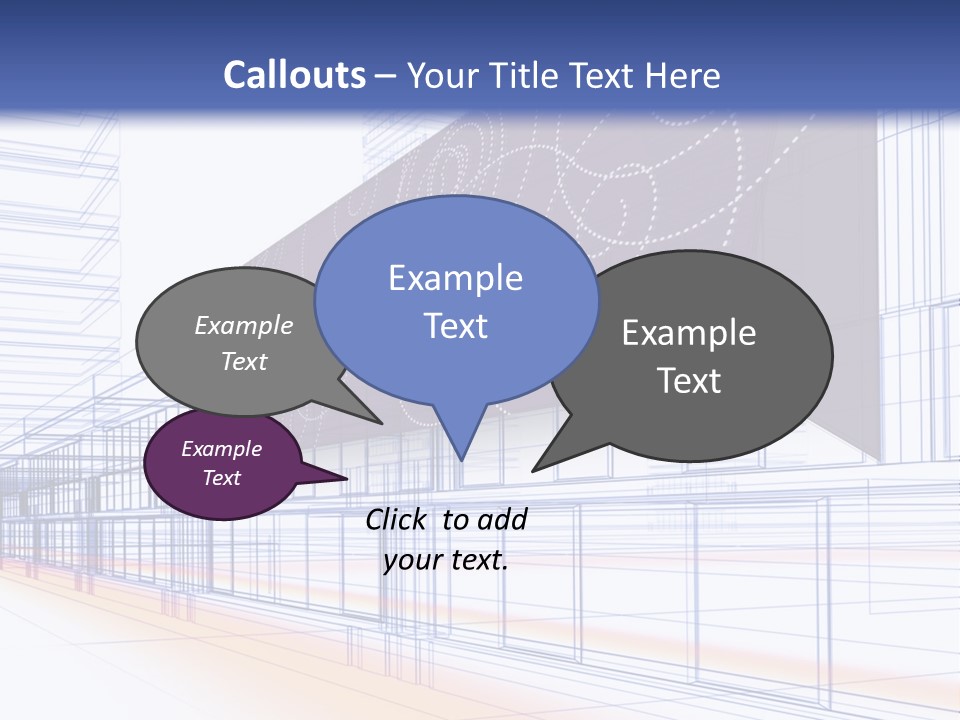 Abstract 3D Constructions PowerPoint Template