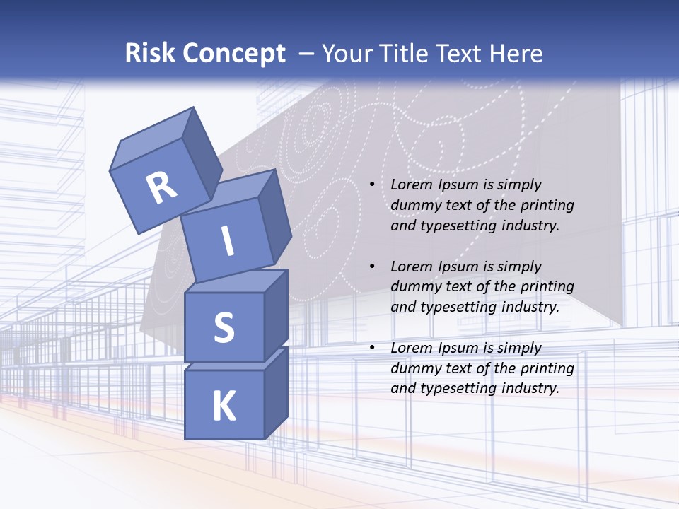 Abstract 3D Constructions PowerPoint Template