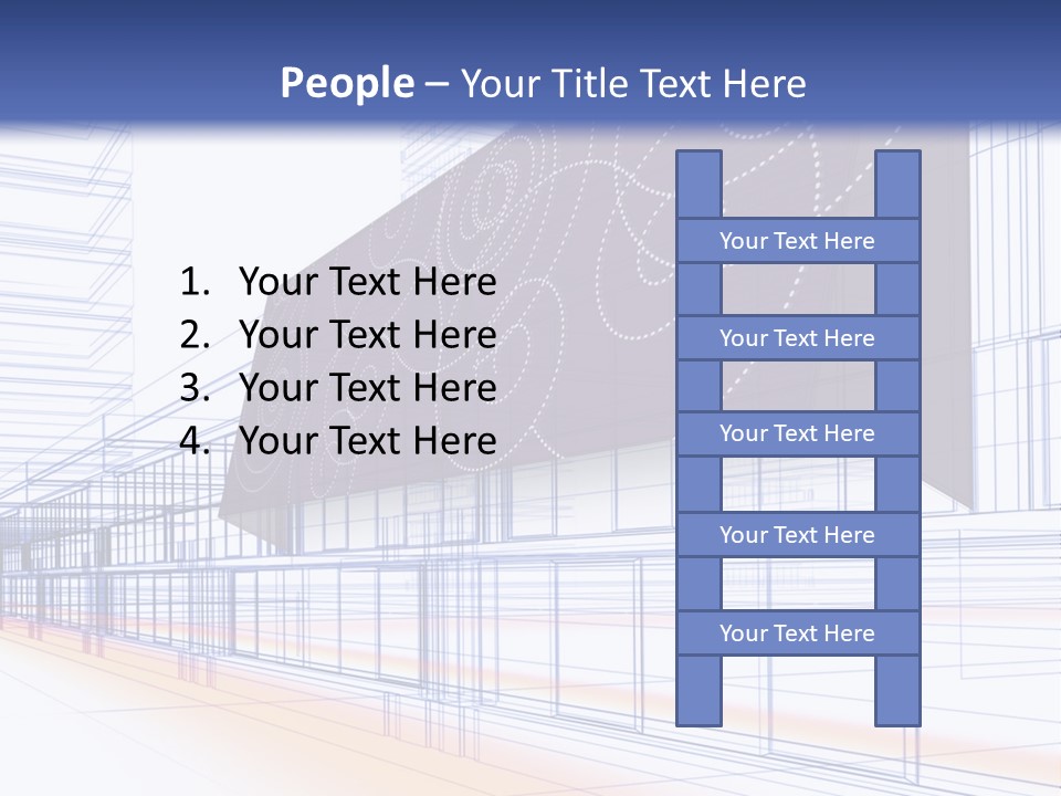 Abstract 3D Constructions PowerPoint Template