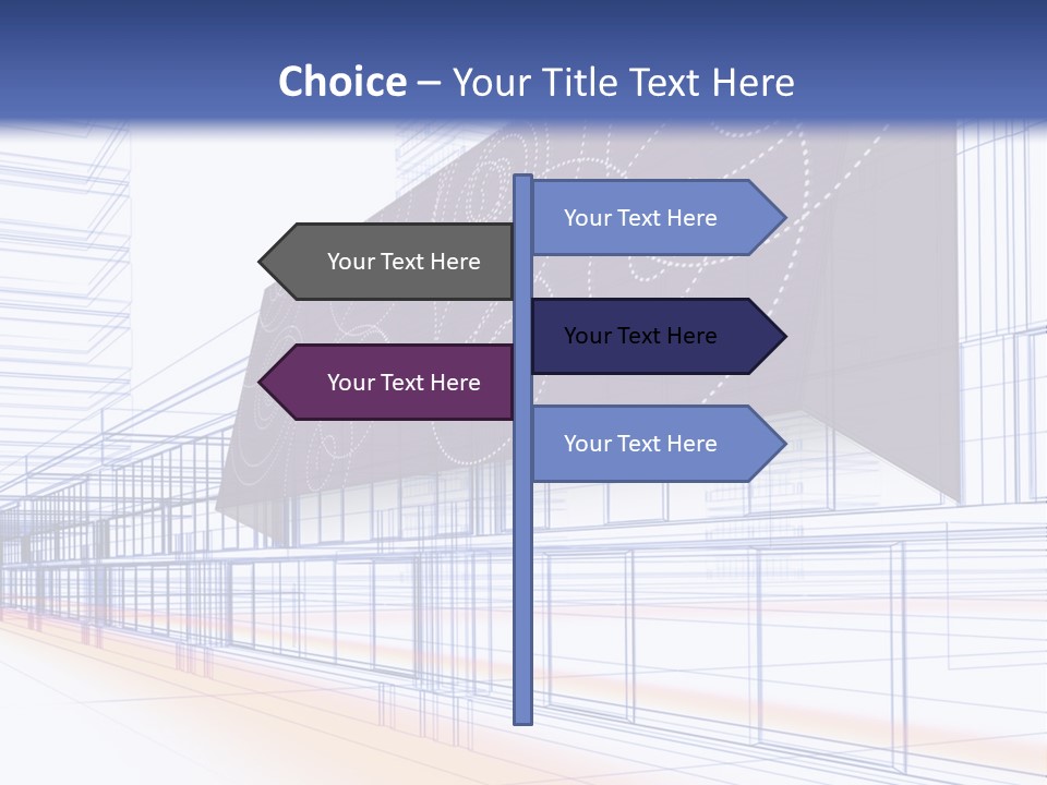 Abstract 3D Constructions PowerPoint Template