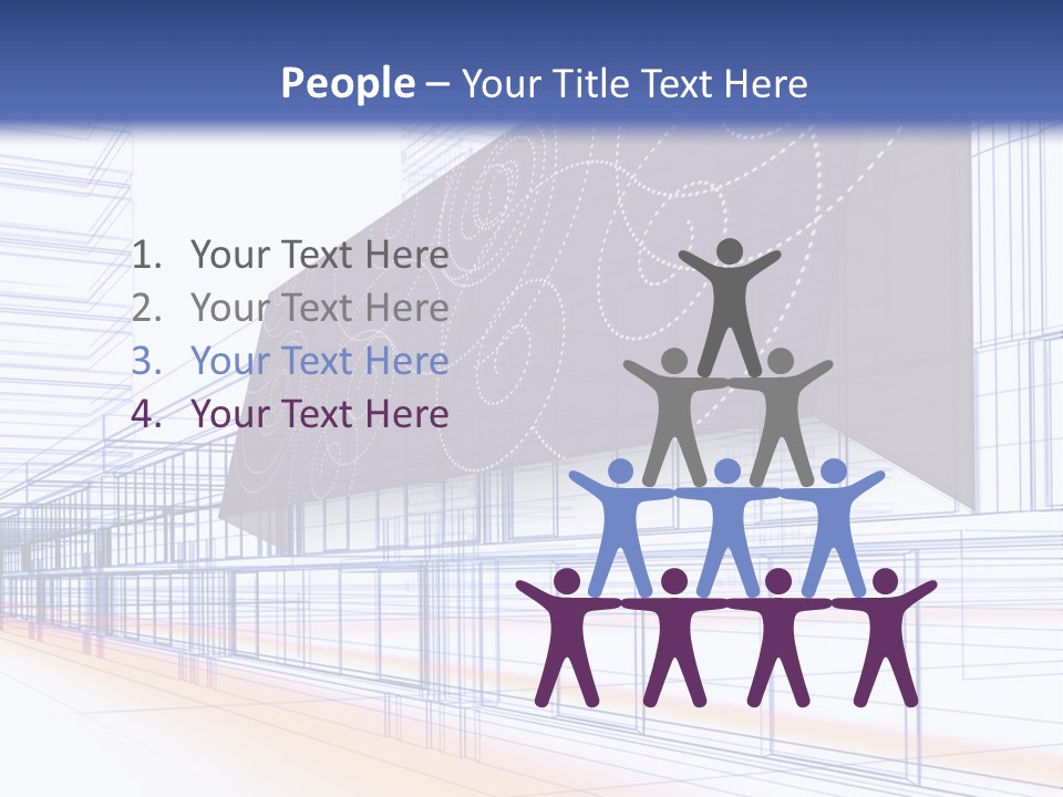 Abstract 3D Constructions PowerPoint Template